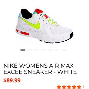 NIKE WOMENS AIR MAX EXCEE SNEAKER - WHITE